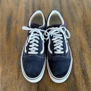 Vans Off The Wall Navy Blue and White Men’s Sneakers/Skate Shoe Size 12